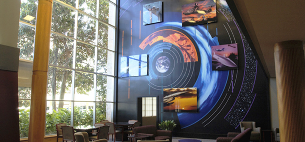 Lobby Graphics, Large Indoor Murals, Standoffs